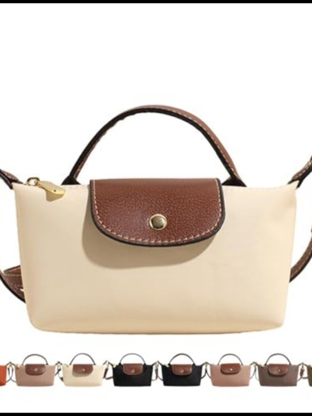 Mini Crossbody Bag Adjustable Strap Zipper Purse Shoulder Tote